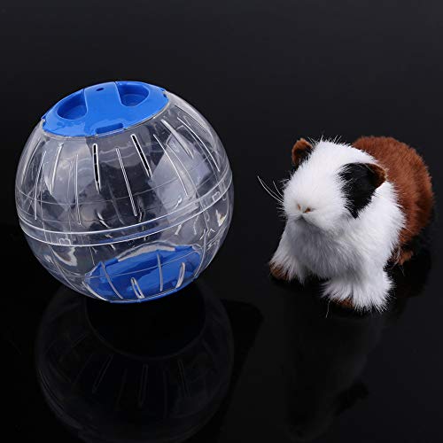 Gerbil-Gymnastikball, 12 cm Großes Hamsterspielzeug aus Kunststoff für Kleine Haustiere mit Transparentem Design, Leicht und Robust, Ideal für Hamsterunterhaltung, Orange, Rosa, von Brrnoo