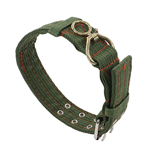 Schafhalsband, Drehschnallenhalsband, Dickes Canvas- und Metall-Kuhhalsband, Bleischafe, Schafhalsbänder, für Kuhziege, Krawattenschafe (S 35,43 Zoll Durchmesser) von Brrnoo