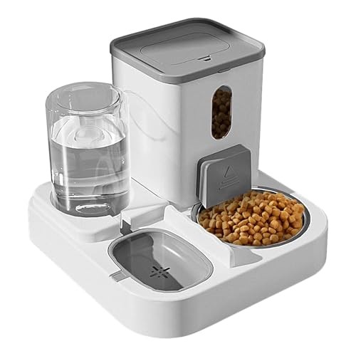 Auto Pet Feeder Automatischer Wasserspender Futterspender für Katzen Pet Feeder mit Wasserspender Große Kapazität Pet Feeder Katzenfutter Futterspender Hund Wasserspender Automatischer von Bsbkoj