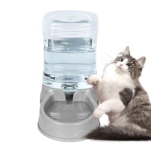 Automatischer Futterspender für Katzen und Haustiere, Wasser- und Futtermittel, automatisches Haustierfutter, großes Fassungsvermögen, Haustier- und Katzenwasserspender, automatische Hundefütterung von Bsbkoj