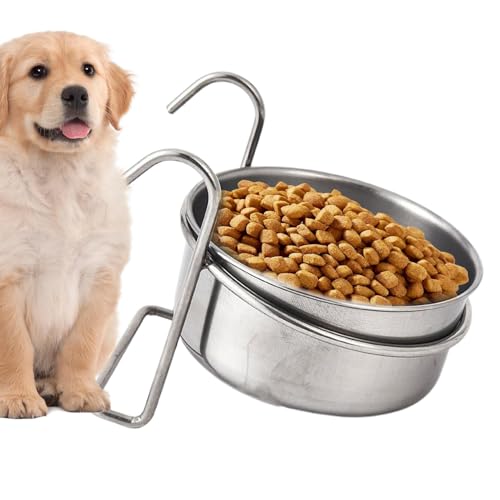 Bird Cage Bowls, Stainless Steel Hanging Feeding Cups, S/M/L, Cockatiel Conure Lovebird, Spill-Proof Water Dish, Rust-Resistant Clip On Bowl for Parakeet Indoor Cage Use Bird Cage Bowls, Stainless Steel Hanging Feeding Cups, S/M/L, Cockatiel Conure Lovebird, Spill-Proof Water Dish, Rust-Resistant Clip On Bowl for Parakeet Indoor Cage Use von Bsbkoj