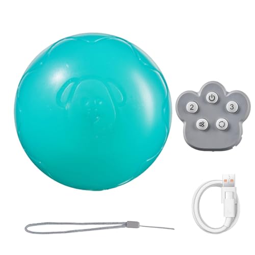 Bsbkoj Dog Bouncing Ball, Controllable Dog Toy, Automatic Dog Toy, Electronic Dog Toy, Bouncing Dog Ball, Electric Dog Toy, Dog Ball with Sounds, Dog Ball with Lights, Pet Bouncing Toy von Bsbkoj