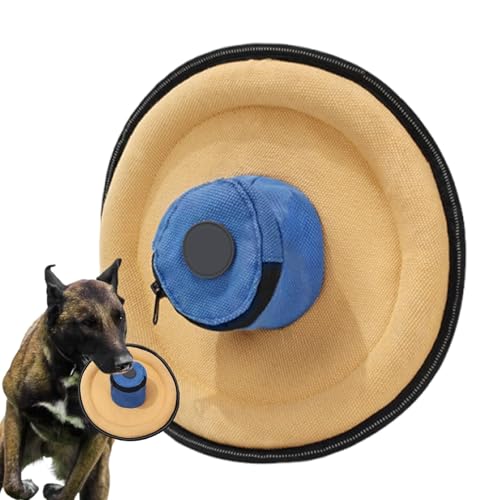 Bsbkoj Dog Flying Disc Toy, Soft Canvas Fetch Game, Sturdy Training Tool with Snack Bag, Lightweight & Safe on Teeth, Perfect for Outdoor Sports, Exercise, and Interactive Play von Bsbkoj