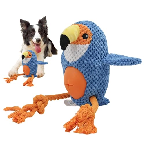 Bsbkoj Dog Squeaky Toys - Parrot Shaped Teething Food Dispensing Pet Puppy Toys | Chew Toys For Puppies, Aggressive Dogs von Bsbkoj