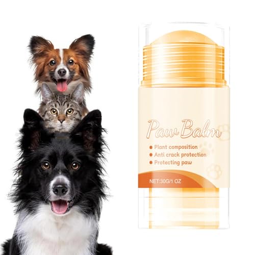 Bsbkoj Paw Pad Schutz Balsam Katze Hund Rissige Entfernung Pfotenbalsam Pfotenpflege Creme Pfotenschutz gegen Haustier Zubehör für heißen Gehweg Sand und Schmutz Gewährleistet gesunde Pfoten für von Bsbkoj