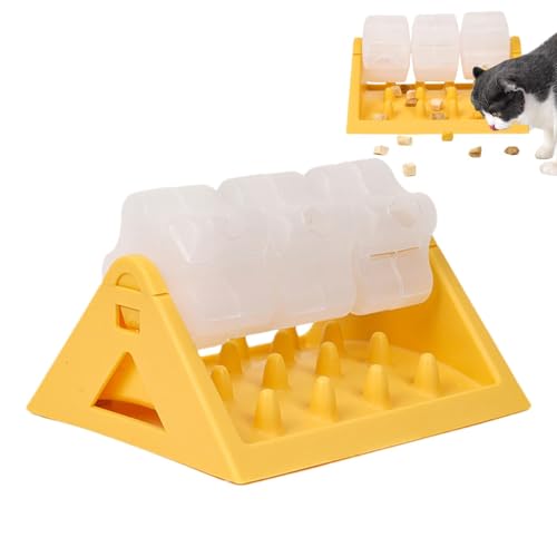 Bsbkoj Puzzle Feeder für Hunde, interaktiver Puzzle-Futterspender Leckerli-Dosier-Puzzle-Spielzeug, rotierende Blume langsamer Feeder, lustiges Futter-Puzzle-Spielzeug, Welpen-langsamer Feeder, von Bsbkoj