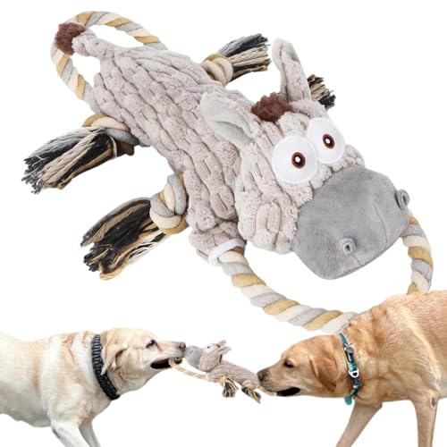 Bsbkoj Squeaky Dog Toys, Aggressive Chewer Dog Toys, Plush Dog Toys, Interactive Dog Toy, Teeth Cleaning Dog Toys, Puppy Squeaky Toys, Tug of War Dog Toy, Durable Dog Toys, Indoor Dog Toys von Bsbkoj