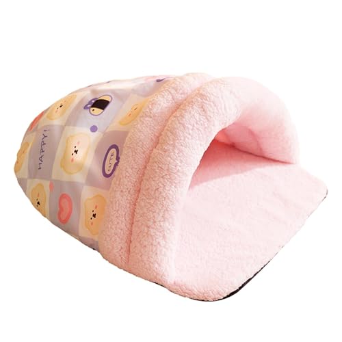 Cat Sleeping Bag, Foldable Cat Nest, Slipper Shape Pet Bed, Warm Dog Crate Mat, Winter Pet Cuddler Bed, Thickened Cat Bed, Bunny Kitten Cuddler, Indoor Pet Bed, Cozy Bed for Cats, Soft Puppy Sleeping von Bsbkoj