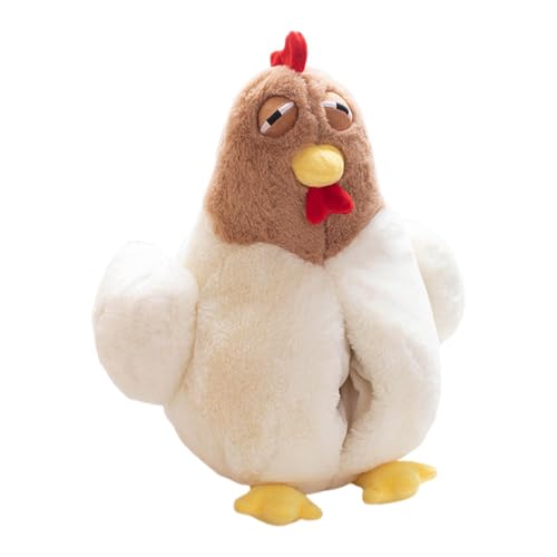 Chicken Stuffed Tier, Chicken Neck Pillow, niedliches Plüschtier, Huggable Rooster Toy, bequeme Figur für Kinder, Soft Plush Chicken Toy, niedliches Nackenstützkissen, Chicken Plush für , von Bsbkoj