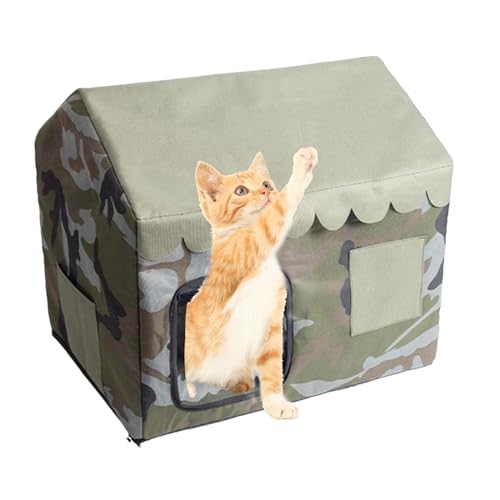 Cooling House für draußen Katzen, isoliert, für Kittens, All-Season Shelter für Balkon, Lawn, Garten, Terrasse, Hintertür, Innen- und Außenbereich Cooling House für draußen Katzen, isoliert, für Kittens, All-Season Shelter für Balkon, Lawn, Garten, Terrasse, Hintertür, Innen- und Außenbereich von Bsbkoj