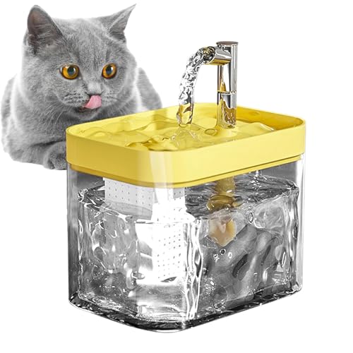 Dog Automatic Waterer Bowl, Cat Automatic Drinking Dispenser, Pet Fountain Water Bowl, Dog Drinking Dispenser, Small Medium Cat Water Fountain, Continuous Pet Waterer, Spill-Proof Pet Drinking Bowl von Bsbkoj