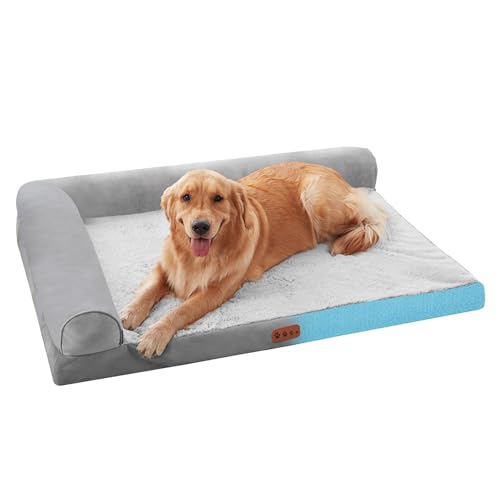 Dog Bed for Large Dogs, Supportive Foam Dog Couch, Washable Pet Bed, Orthopedic Large Dog Bed, Removable Bolster Dog Bed, Big Puppy Bed, Sofa Pet Couch for Large Dogs, Comfortable Dog Couch von Bsbkoj