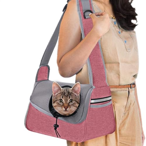 Dog Carrying Sling, Shoulder Bag Pet Sling Carrier, Dog Carry Bag with Storage Pocket, Breathable Travel Pet Carrier, Small Dog Pet Sling, Adjustable Pet Sling Carrier, Pet Sling for Travel von Bsbkoj