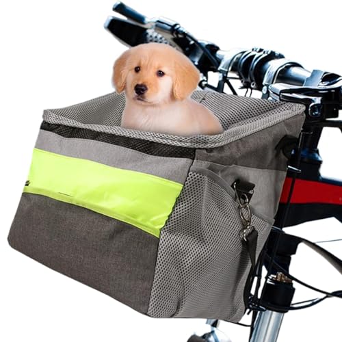 Dog Cycle Basket, Portable Dog Carrying Bag, Breathable Dog Carrier, Soft-Sided Pet Basket, Bike Dog Basket Carrier, Travel Dog Bike Attachment, Dog Carrier for Cycling, Dog Bike Basket Portable von Bsbkoj