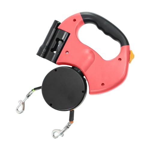 Dog Lead Light for Safe Night Walks, einziehbar, doppeltes Haustierlead mit tragbarem Design, tragbares Hundeleine für Hiking und Reisen, Zubehör für aktive Haustiere von Bsbkoj