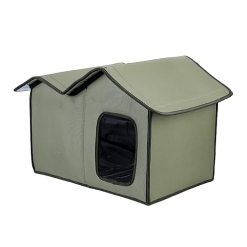 Feral Cat House, Large Insulated Cat Shelter, Waterproof Pet House, Weatherproof Cat Hut, Transparent Door Cat Shelter, Washable Cat Dog House, Outdoor Cat Shelter, Insulated Feline House, Cat Shelter von Bsbkoj