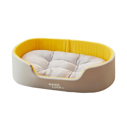 Hundebett mit Seiten, kreatives Hundebett mit Seiten, weiches Puppennest mit abnehmbarem Katzenschlafpad, waschbar, doppelseitig verwendbar, für den Innenbereich, Jahreszeiten für Katzen und Hunde von Bsbkoj