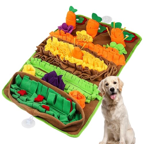 Interactive Dog Feeding Matte, Large Dog Puzzle Matte, Slow Feeder Mat für Hunde, Dog Foraging Matte, Snuffle Mat für Hunde, rutschfestes Hundespielmatte, langlebige Haustier-Federmatte, Dog Food von Bsbkoj