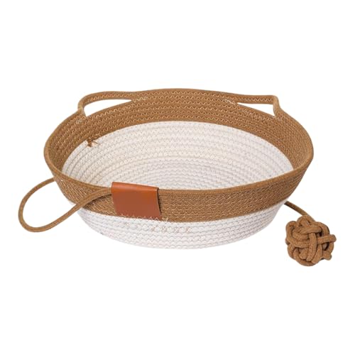 Katzen-Basketballbett mit Ohren, Woven Organizer, Nest, 33,7 x 33,78 cm, niedlich, dekorativ, schützt Katzenbetten, Kissen für Kitten, , kleine Haustiere, Kinderzimmer Katzen-Basketballbett mit Ohren, Woven Organizer, Nest, 33,7 x 33,78 cm, niedlich, dekorativ, schützt Katzenbetten, Kissen für Kitten, , kleine Haustiere, Kinderzimmer von Bsbkoj