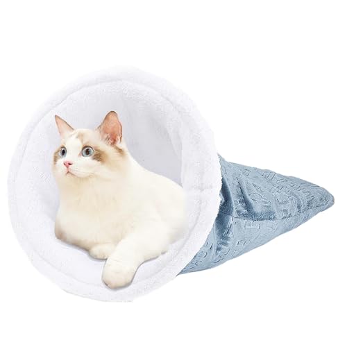 Katzen-Winterschlafsack, warmer Haustierschlafsack, bequemer Haustier-Kuschelsack, Katzenbetthöhle, weicher Katzensack, Katzenbett, Katzenschlafsack, Bett für Indoor-Katzen, bequemer von Bsbkoj