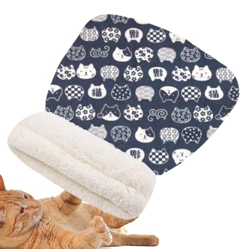 Katzenschlafsack, 360-Grad-Wickel-Katzenbett, Winter-Katzenschlafsack, wärmendes Katzenbett, Haustierschlafbett, niedliches Katzenbett, tragbarer Haustierschlafsack, großes Taschendesign, Katzenbett von Bsbkoj