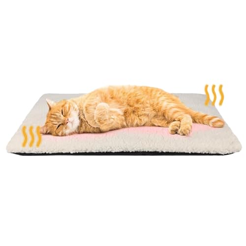 Noiseless Cat Heating Bed, Self-Warming Sleeping Pad, Pet Heating Pad for Puppy, Machine Washable Heating Bed, Non-Slip Bottom Heating Pad, Pet Bed Heating Pad, Pet Sleeping Pad, Comfortable Pet Heat von Bsbkoj