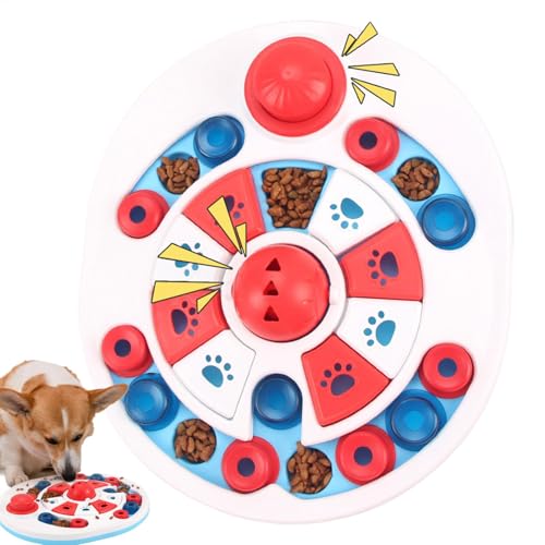 Pet Puzzle Food Plate, Dog Feeding Bowl, Slow Feeder für Hunde, interaktive Hundeschüssel, Puzzle Food Dispenser, Mental Enrichment Dog Toy, Anti-Slip Feeding Plate, Training Feeding Bowl von Bsbkoj