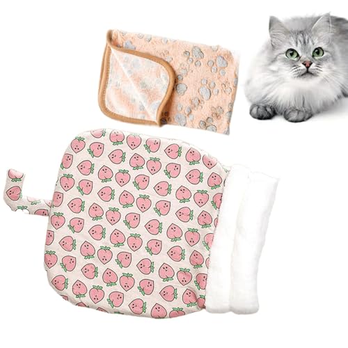 Pet Sleeping Bag, Kitten Bed Winter Cat Bed, Semi-Enclosed Cat Sack, Small Dog Sleeping Bag, Cat Nest Bed, Warm Cat Bed for Small Pets, Cozy Pet Sleeping Bag, Plush Cat Bed, Travel Pet Sleepin von Bsbkoj