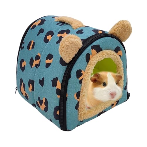 Plüsch-Hamsterbett, Hasenhöhle, rutschfeste Haustierhöhle, gemütliches Tier, kleine Haustierhöhle, Fleece-Hamsterbett, Winter-Haustierbett, niedliches Haustierhaus für Hasen, Igel, Zuckergleiter, 26 x von Bsbkoj