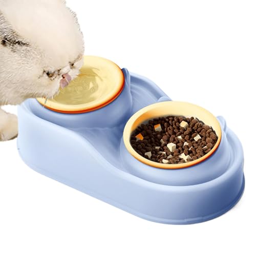 Raised Cat Ceramic Bowls, Tilted Raised Pet Bowls, Anti-Vomiting Pet Bowls, Raised Double Dishes for Pets, Erhöhte Pet Bowls for Cats, Anti-Vomiting Bowls for Dogs, Raised Dog Ceramic Bowls, Ceramic von Bsbkoj