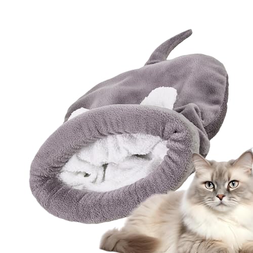 Schlafsack für kleine Hunde, Katzenbetten für Indoor-Katzen, gemütliches Bett, Welpen-Burrow-Pad, Katzen-Plüschsack, beruhigendes Haustierbett, Haustierschlafsack, Welpenschlafmatte, weicher von Bsbkoj