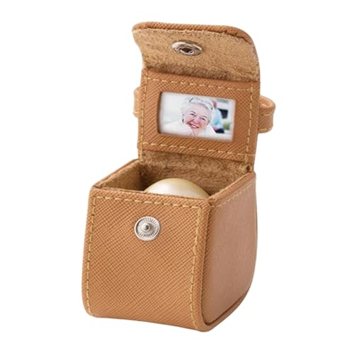 Small Urn Storage Bag, Portable Keepsake Urn Travel Pouch with Snap Closure, 2.17x1.57x2.09 inches, Compact PU Leather Organizer for Pet Ashes, Headphones, Golf Ball von Bsbkoj