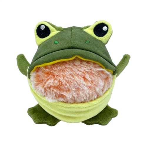 Squeaky Dog Toys, Interactive Chewing Toy for Puppies, Frog and Shark Soft Plush Chew Toys, Removable Self-Entertaining Pet Supplies for Boredom Relief, Lightweight Easy to Carry von Bsbkoj