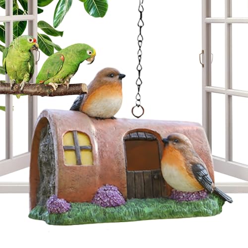 Vogelhäuser für den Außenbereich, Resin Bluebird House, Vogelnestbox, Outdoor Bird House, Bluebird Nesting Box, Vogelnest für Kinder, Outdoor Bird Nesting Box, Vogelhaus für Familie, Bluebird Haus für von Bsbkoj