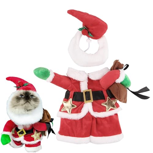 Weihnachten Haustier Kostüm, Weihnachtsmann Hund Outfit, Urlaub Hundekleidung, Weihnachten Welpenkostüm, Lustige Haustier Kleidung, Weihnachtsmann Haustier Anzug, Weihnachten Hundekleidung, Festliches von Bsbkoj