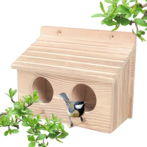 Nistkasten Vögel, Vogelhaus Nistkasten, Nistkasten Bausatz Für Meisen Und Starenkasten, Nistkasten Wellensittich Vogelhaus Balkon Bausatz Vogelhaus, vogelhäuschen Nistkästen Für Vögel Und Spatzen (B) von Bseical