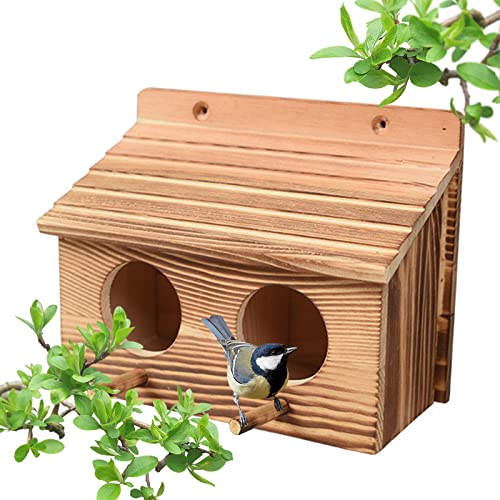 Nistkasten Vögel, Vogelhaus Nistkasten, Nistkasten Bausatz Für Meisen Und Starenkasten, Nistkasten Wellensittich Vogelhaus Balkon Bausatz Vogelhaus, vogelhäuschen Nistkästen Für Vögel Und Spatzen (A) von Bseical