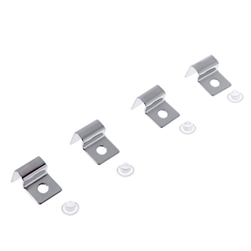 Btgghytr Aquarium-Glasabdeckungs-Stützfische für Deckelhalter, Clips, Zubehör für 6 mm dicke Aquarien, 4 Stück von Btgghytr