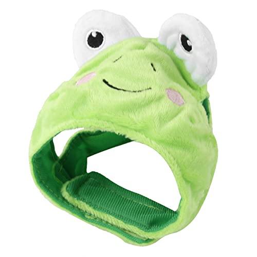 Btgghytr Lustiges Haustierkostüm, Mütze, Party-Cosplay-Kostüm, Zubehör für Frosch mit Augen, Hut für Katzen und kleine/große Hunde von Btgghytr