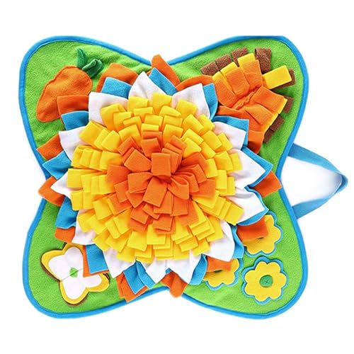 Btgghytr Pet Snuffling Mat Dog Slow Feeder Treat Pad Pet Sniffing Toy Pad Dog Foraging Puzzle Training Pad Dog Feeding Activity Mat von Btgghytr