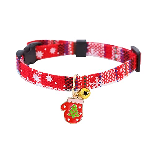 Btruely Katzenhalsband mit Sicherheitsverschluss und Glöckchen Verstellbar Halsband Katze Kitten 18–30 cm, geeignet für die meisten Hauskatzen,Kleine Hunde (H) von Btruely