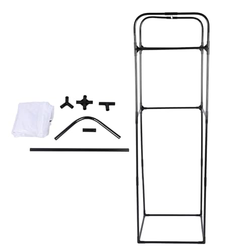 Schmetterlings-Lebensraumkäfig, 60 x 60 x 200 cm, Schmetterlings-Terrarium, PVC-Polyester-Netz, hoher Stand, Fliegender Zuchtkäfig für Pflanzen, für den Außenbereich von Buachois