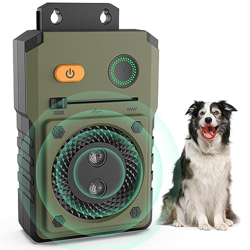 Ahuyentador de Perros Potente,3 Frecuencias Ajustables Dispositivo Antiladridos Para Perros,Auto/50Pies Antiladridos para Perros,Antiladridos Para Perros Ultrasonidos,Repelente PerrosInterior/exterior von Bubbacare