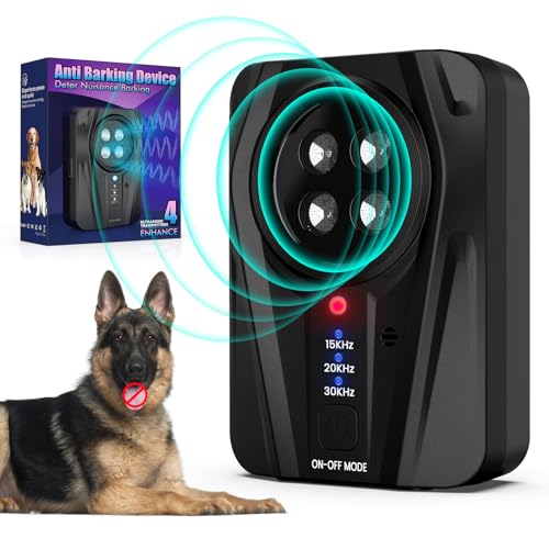 Anti Bell Gerät Hunde, 33FT Auto Antibell Ultraschall Gerät, Hunde Bellen Stoppen mit 3 Modi, Wiederaufladbares Antibell für Hunde, Sichere Ultraschall Gegen Bellen für Kleine und Große Hunde von Bubbacare