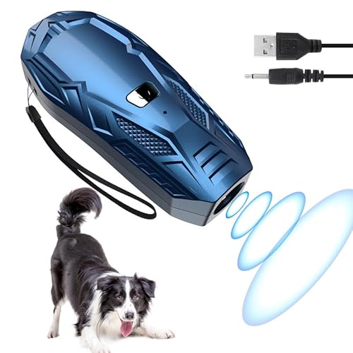 Anti Bell Gerät Hunde, Handheld Antibell Ultraschall Gerät 16.4 Fuß Effektive Reichweite, Wiederaufladbares Antibell für Hunde, Haustiertraining, Hundegebell Stoppen, Sicher für Drinnen und Draußen von Bubbacare