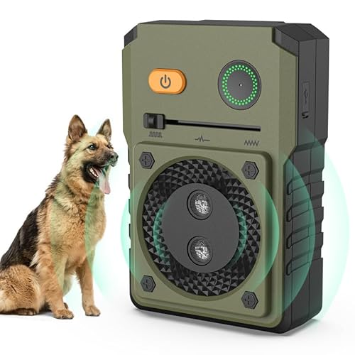 Anti Bell Gerät Hunde, Ultraschall Antibell für Hunde mit 3 Modi bis zu 50FT Wirksame Kontrolle Bereich, IPX4 Wasserdicht Antibell Ultraschall Gerät für den Außen und Innenbereich von Bubbacare