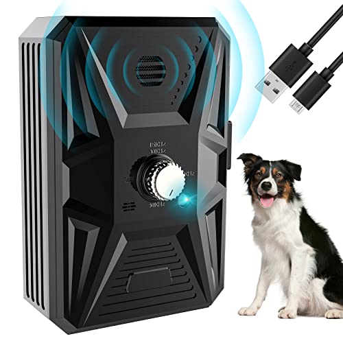 Antibell für Hunde,3 Ebenen Ultraschall Anti Bell Gerät,33Ft Anti-Bell-gerät,Auto-Anti Bell Gerät Hunde,100% Sicher und effektiv Sicher Hundebellen Stoppen,Ultraschall-Anti-Bellgerät Hundebellen von Bubbacare