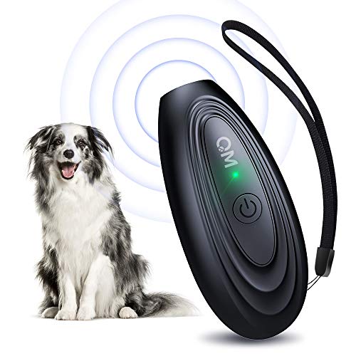 Bubbacare Anti Bell Gerät Hunde, 16.4 Fuß Lange Reichweite Antibell Ultraschall Gerät, Tragbare Wiederaufladbares Antibell für Hunde, Hundetraining und Verhaltenskorrektur von Bubbacare