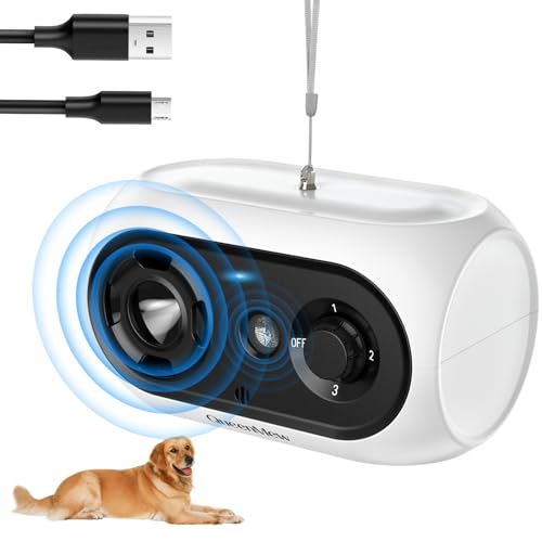 Bubbacare Anti Bell Gerät Hunde, Antibell Ultraschall Gerät bis zu 50 Fuß, 3 Einstellbare Stufen Antibell für Hunde, Bellkontrollgerät für den Innen- und Außenbereich von Bubbacare