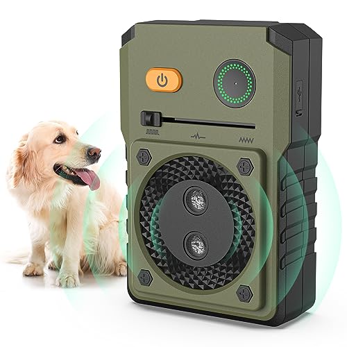 Bubbacare Anti Bell Gerät Hunde, Ultraschall Antibell für Hunde mit 3 Modi bis zu 50FT Wirksame Kontrolle Bereich, IPX4 Wasserdicht Antibell Ultraschall Gerät für den Außen und Innenbereich von Bubbacare